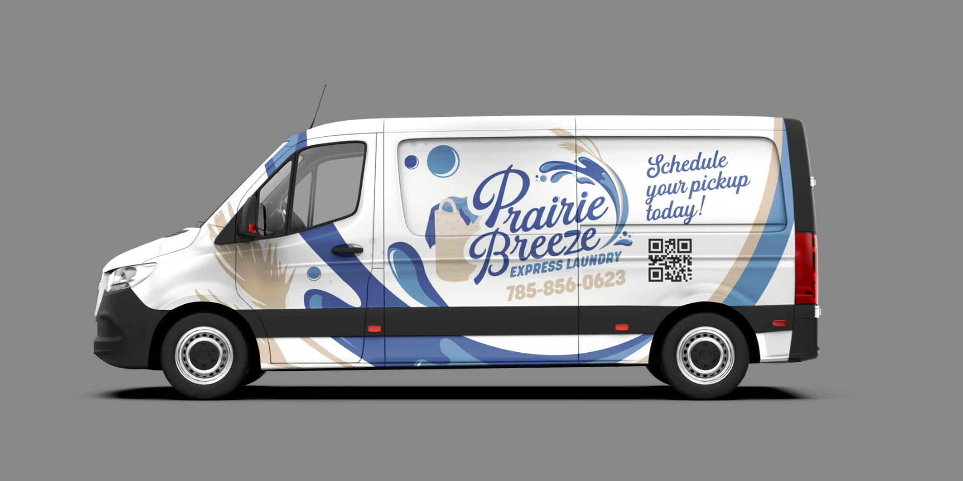 PB Delivery Van Full Mockup